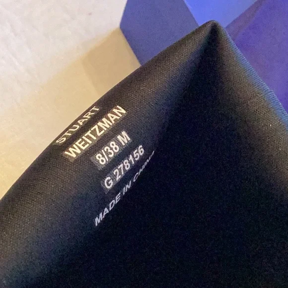 NWT beautiful Stuart Weitzman black rain boots - Picture 7 of 11